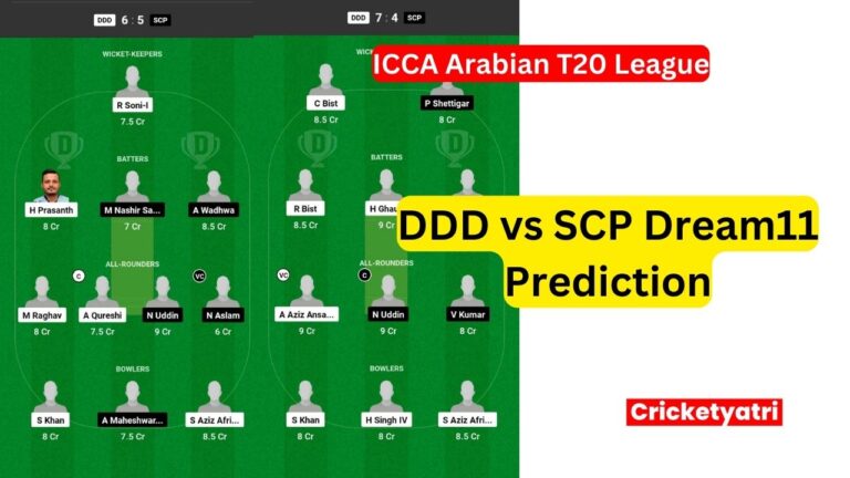 DDD vs SCP Dream11