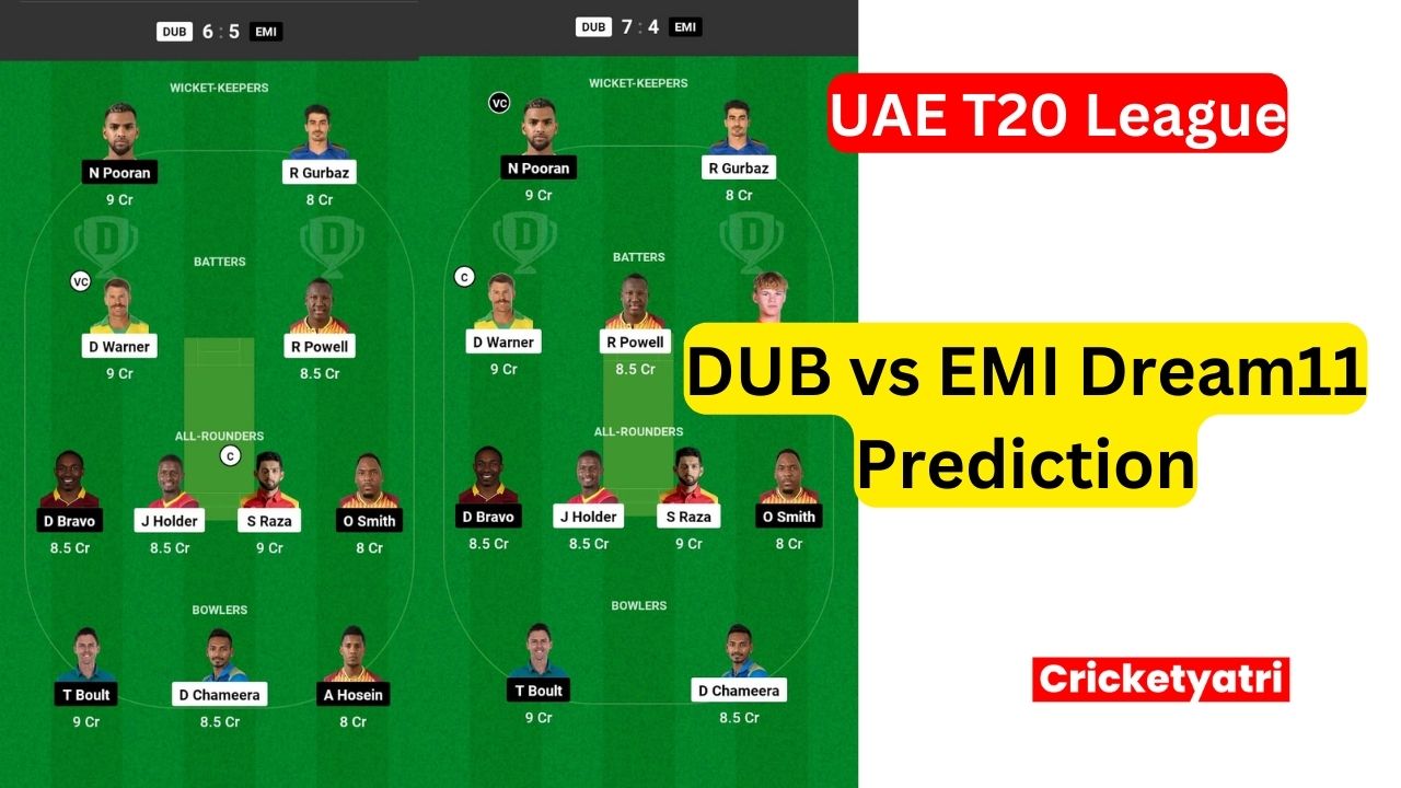 DUB vs EMI Dream11