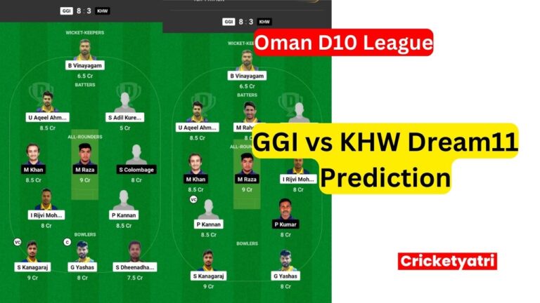 GGI vs KHW Dream11