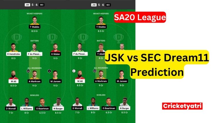 JSK vs SEC Dream11