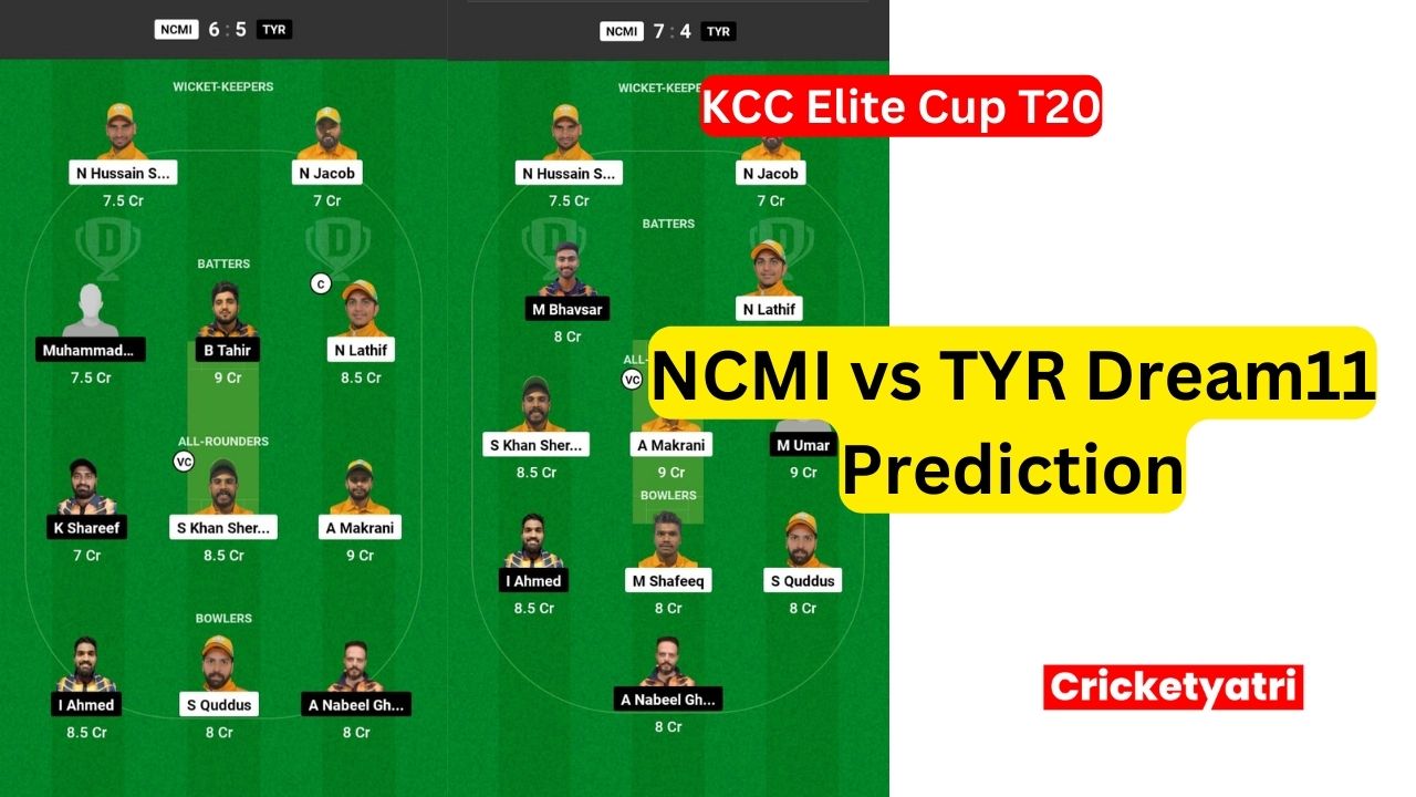 NCMI vs TYR Dream11