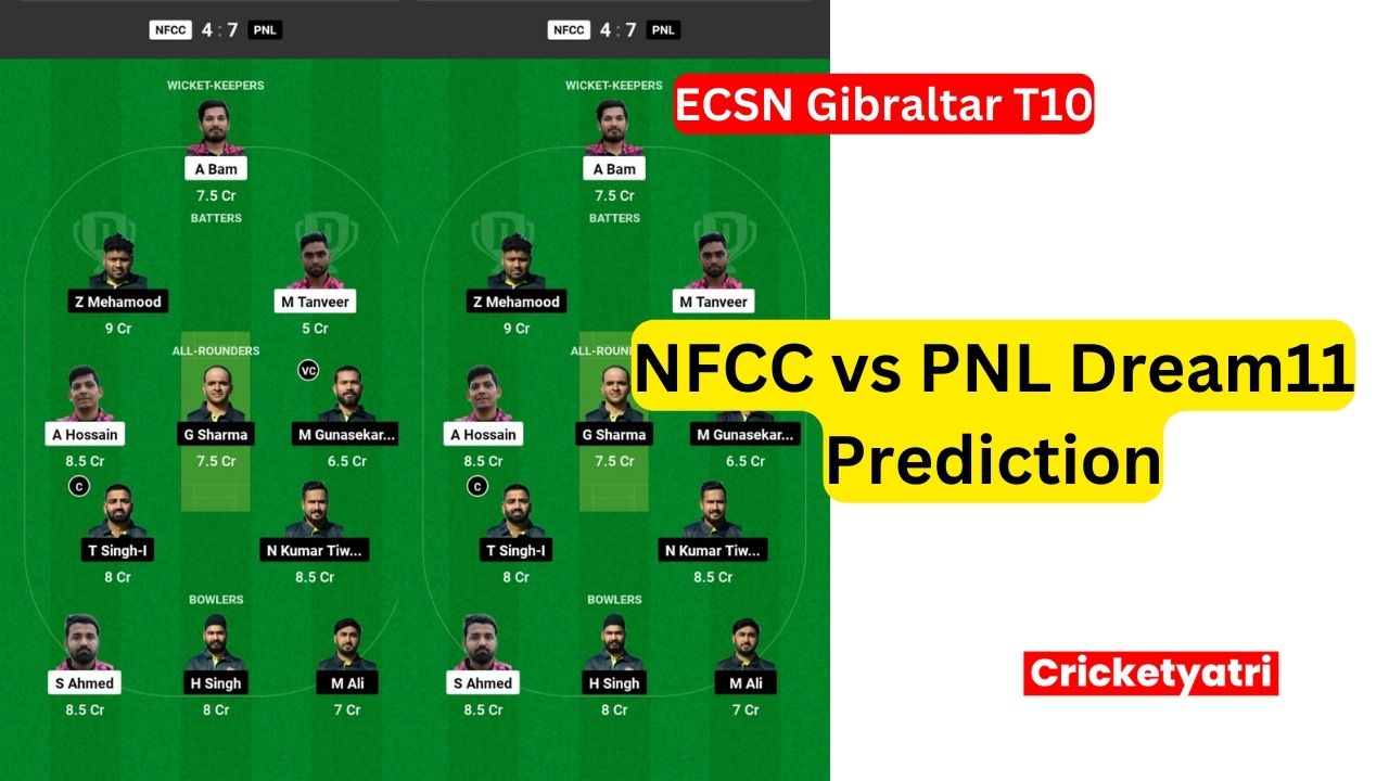 NFCC vs PNL Dream11