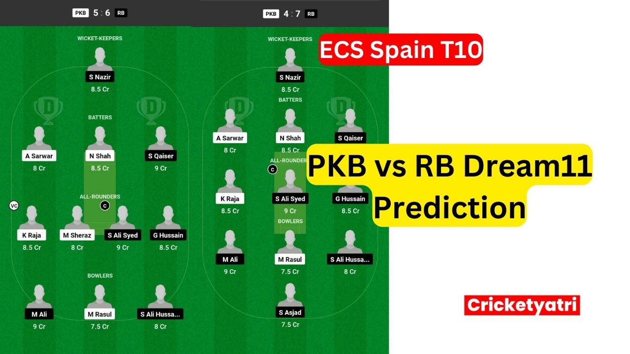 PKB vs RB Dream11