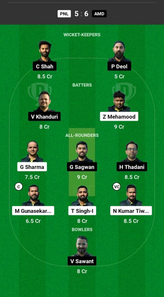 PNL vs AMD Dream11