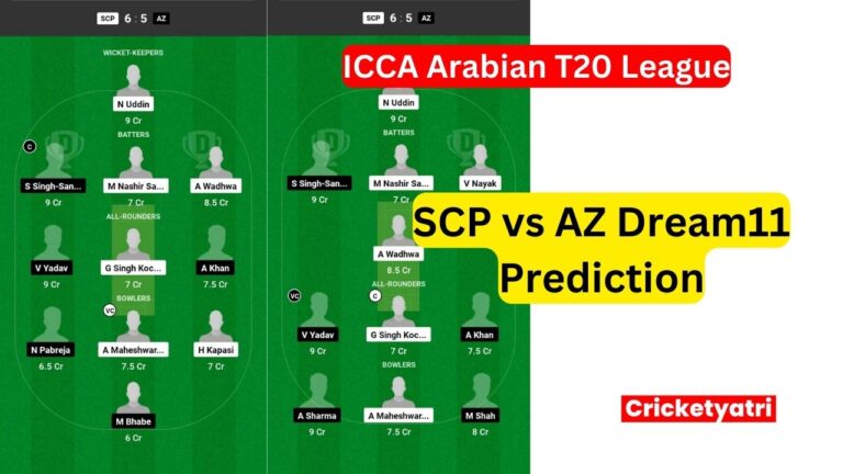 SCP vs AZ Dream11