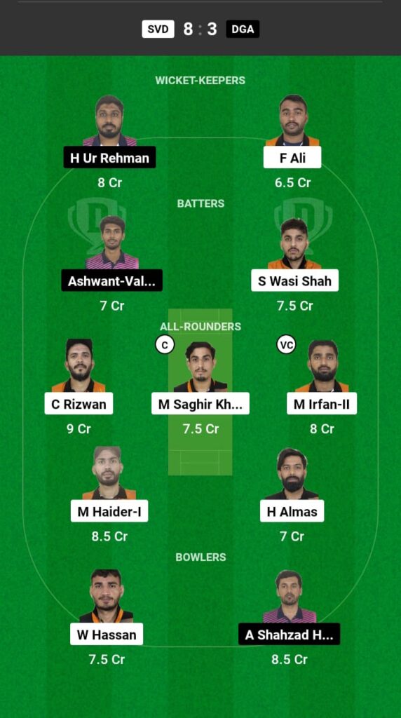 SVD vs DGA Dream11