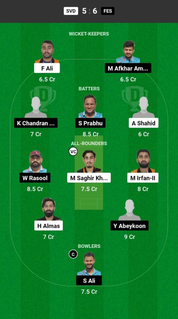 SVD vs FES Dream11