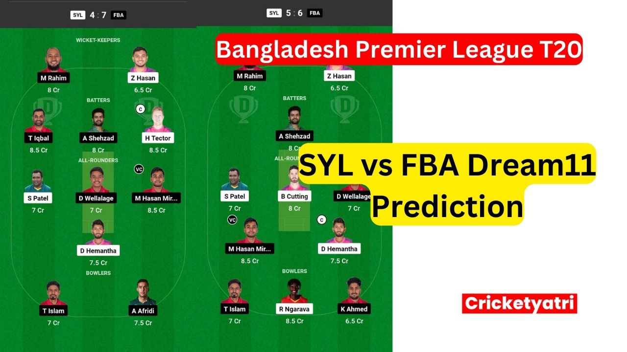 SYL vs FBA Dream11