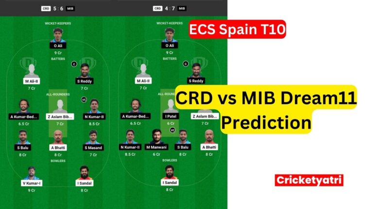 CRD vs MIB Dream11