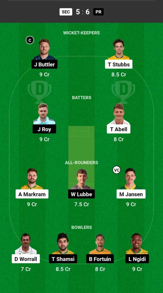 SEC vs PR Dream11