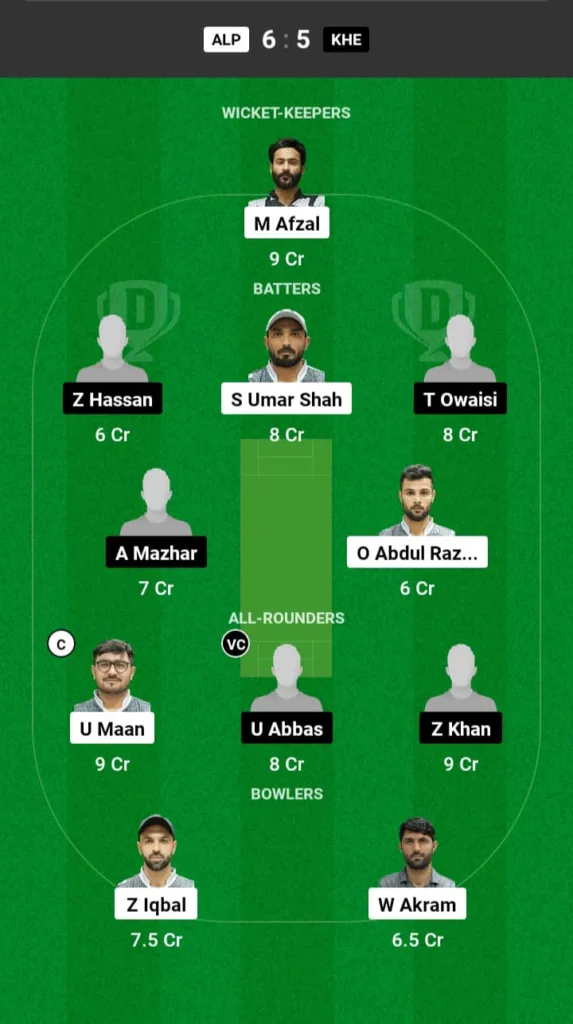 ALF vs KHE Dream11