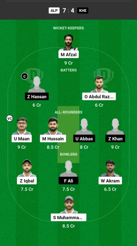 ALF vs KHE Dream11