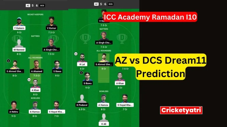 AZ vs DCS Dream11