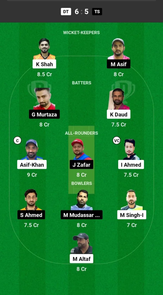 DT vs ST Dream11