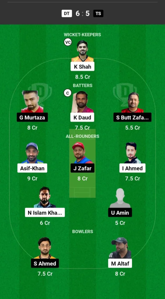 DT vs ST Dream11