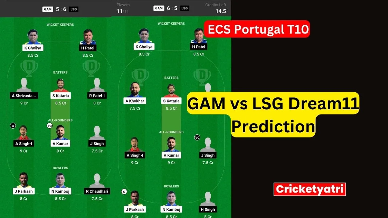 GAM vs LSG Dream11