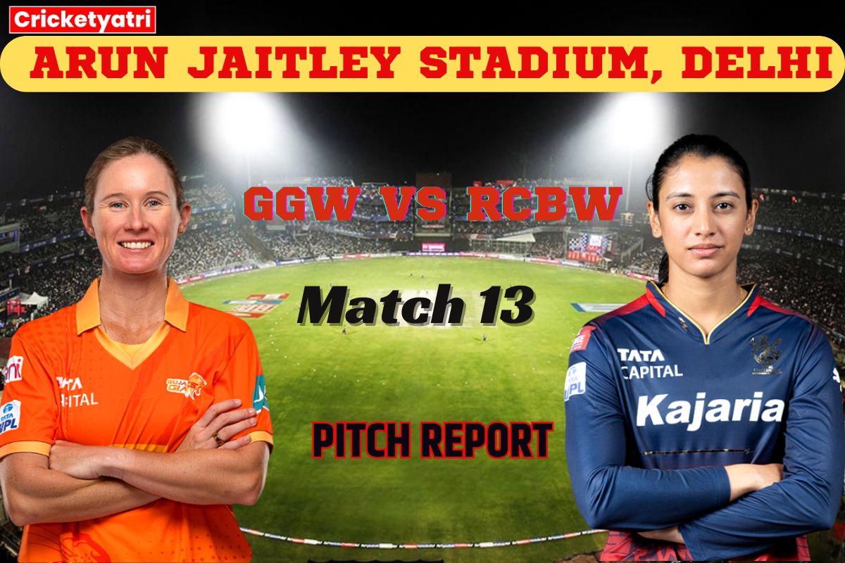 GGW vs RCBW Pitch Report