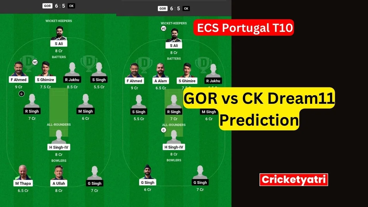 GOR vs CK Dream11