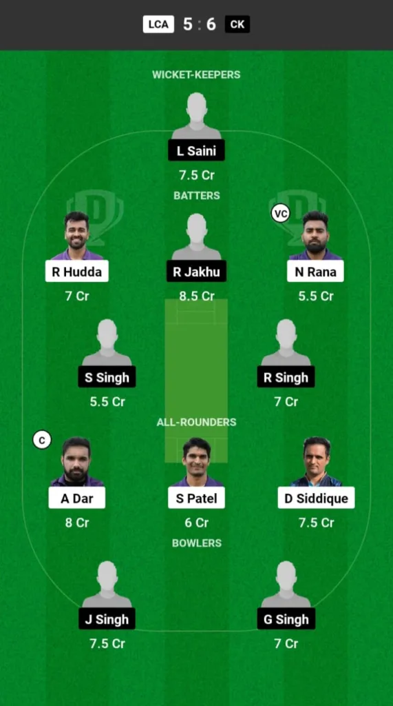 LAC vs CK Dream11