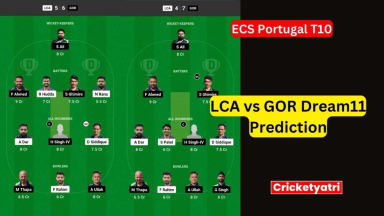 LCA vs GOR Dream11