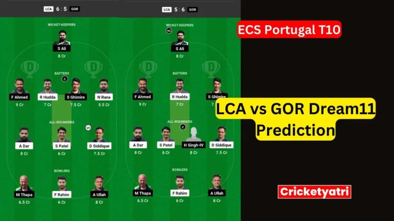 LCA vs GOR Dream11