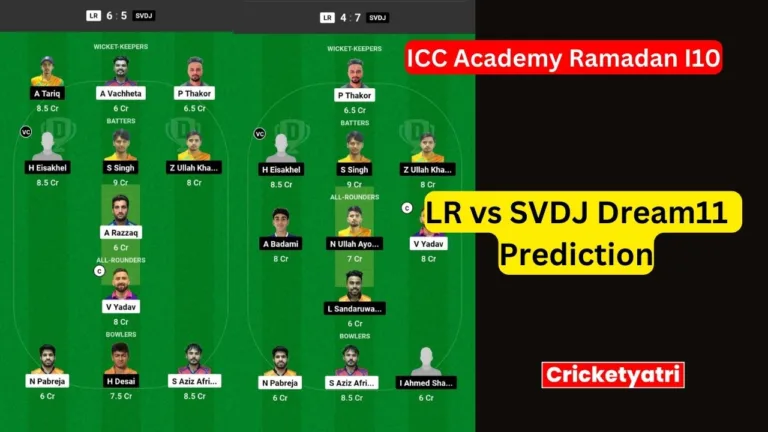 LR vs SVDJ Dream11