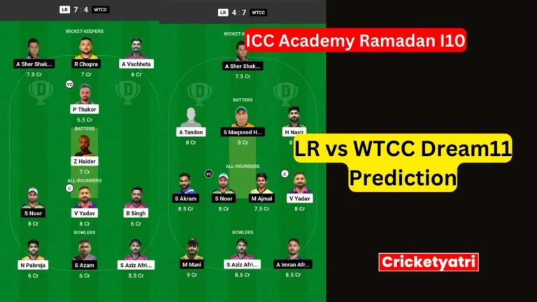 LR vs WTCC Dream11