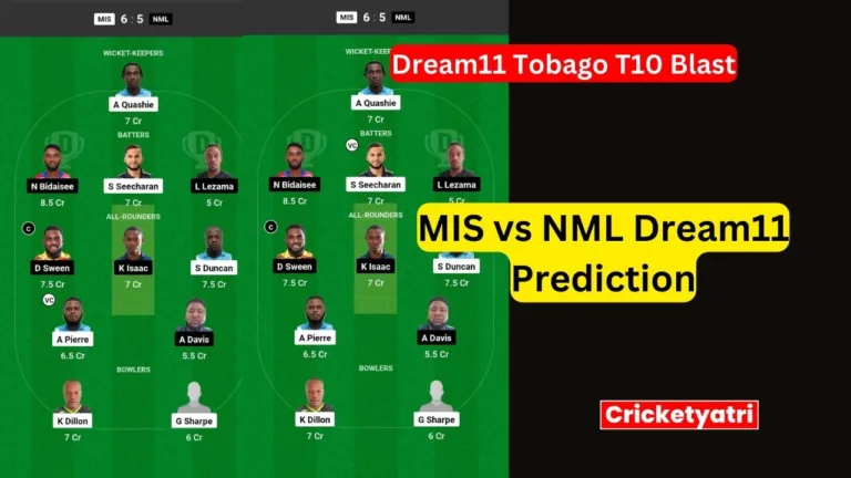 MIS vs NML Dream11