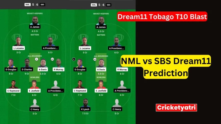 NML vs SBS Dream11