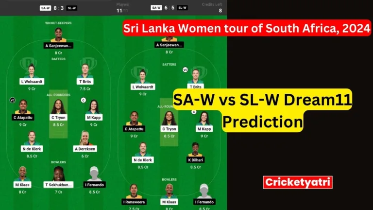 SA-W vs SL-W Dream11