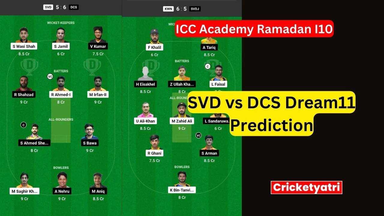 SVD vs DCS Dream11