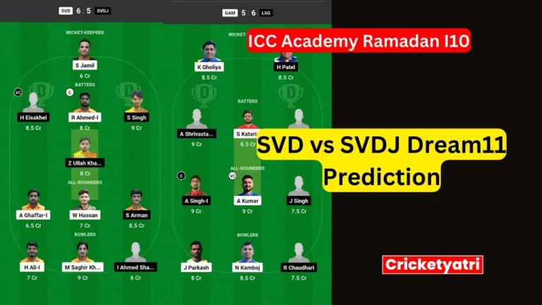 SVD vs SVDJ Dream11