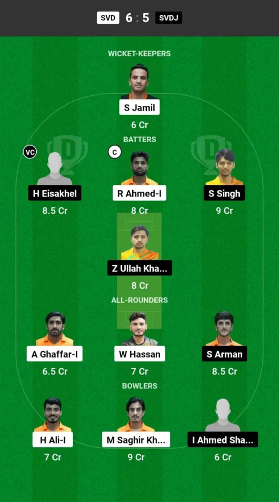 SVD vs SVDJ Dream11