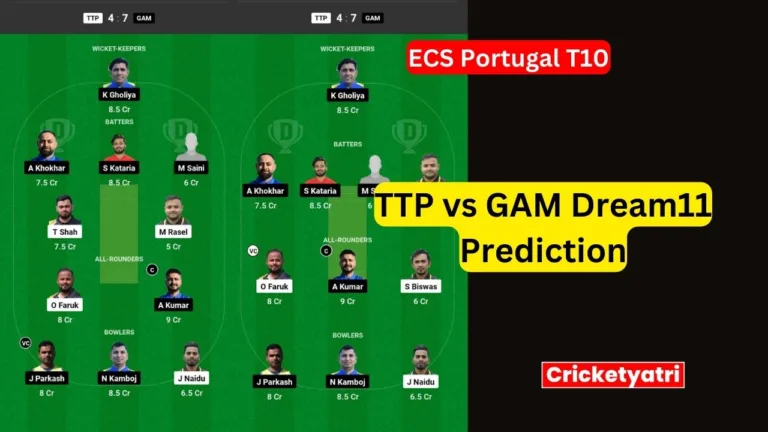 TTP vs GAM Dream11