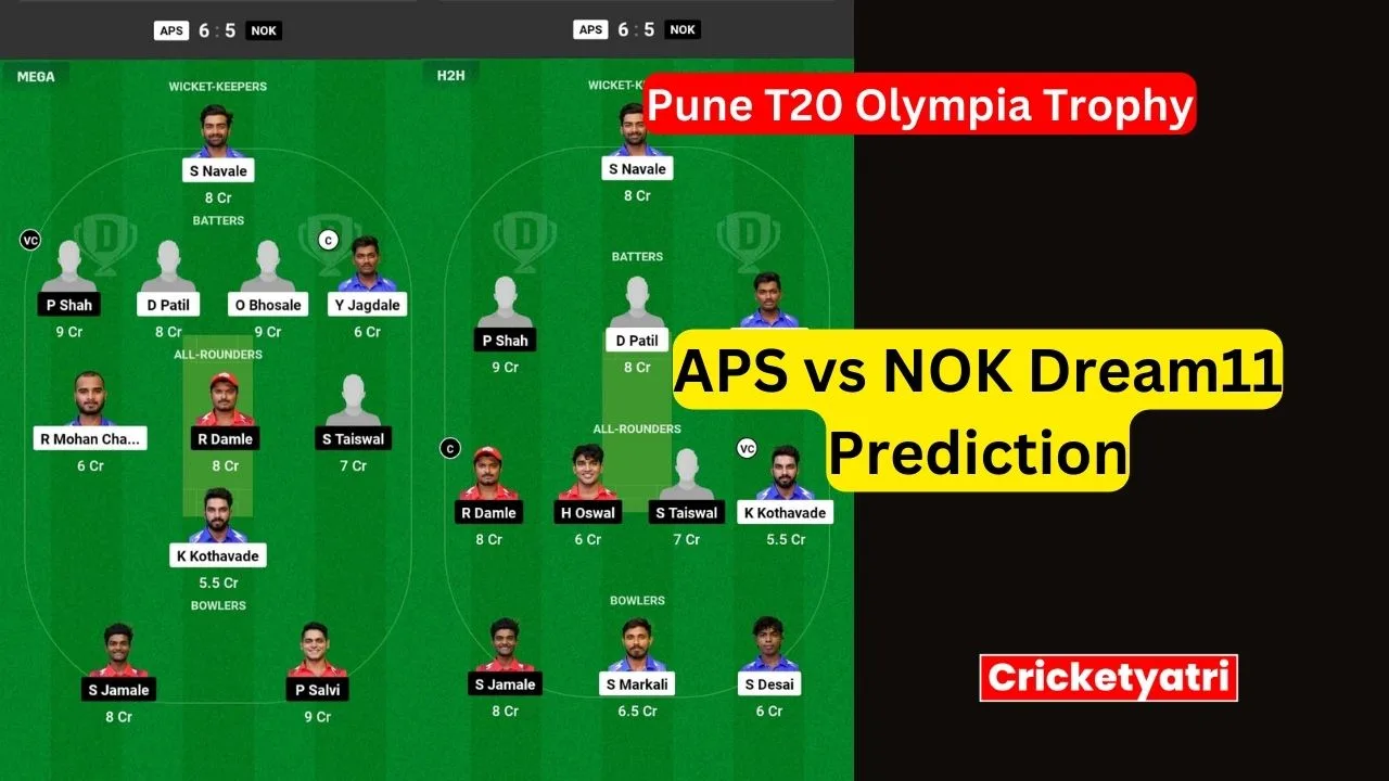 APS vs NOK Dream11