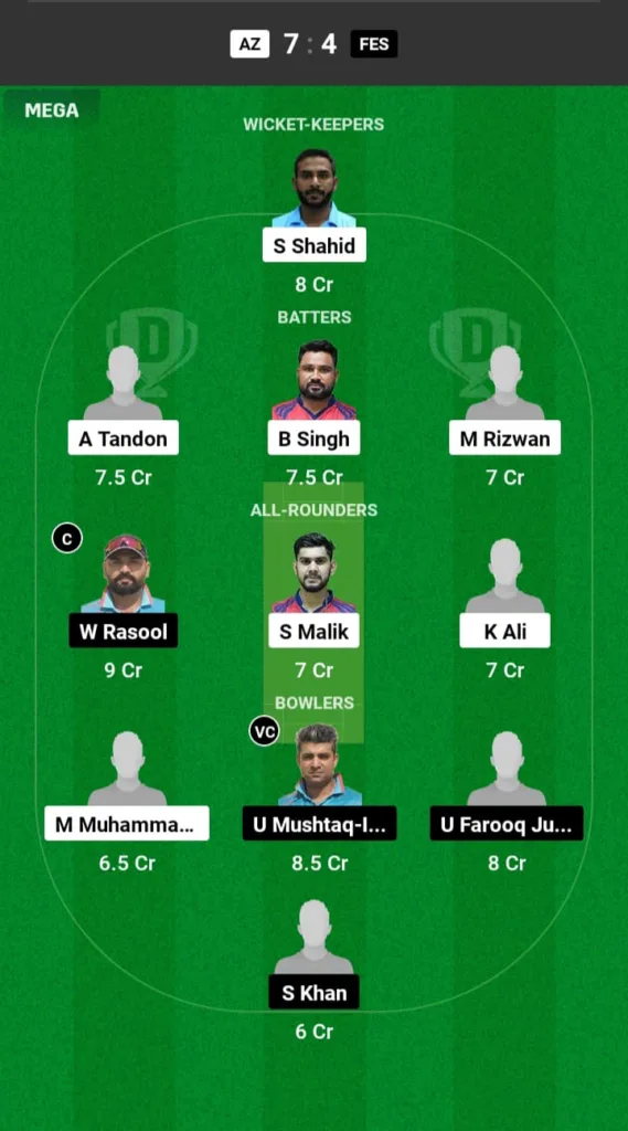 AZ vs FES Dream11