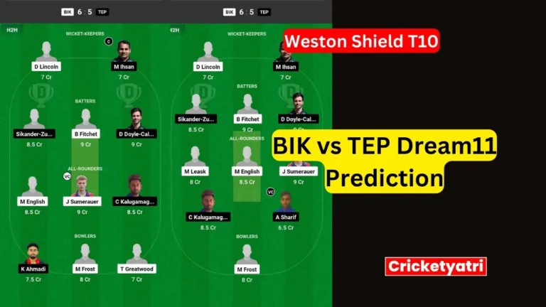 BIK vs TEP Dream11