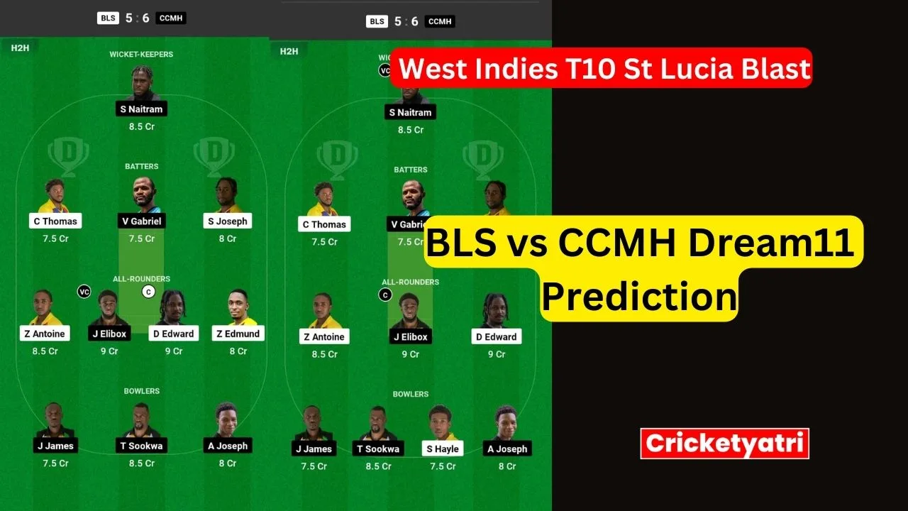 BLS vs CCMH Dream11