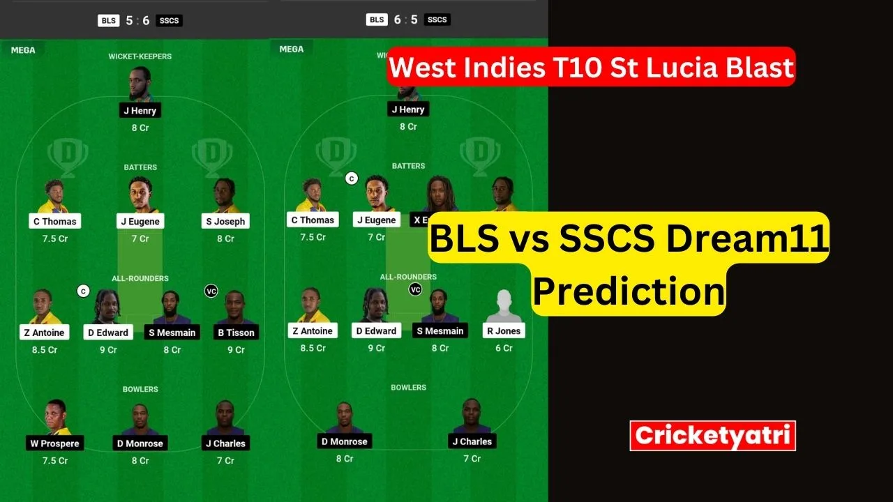 BLS vs SSCS Dream11