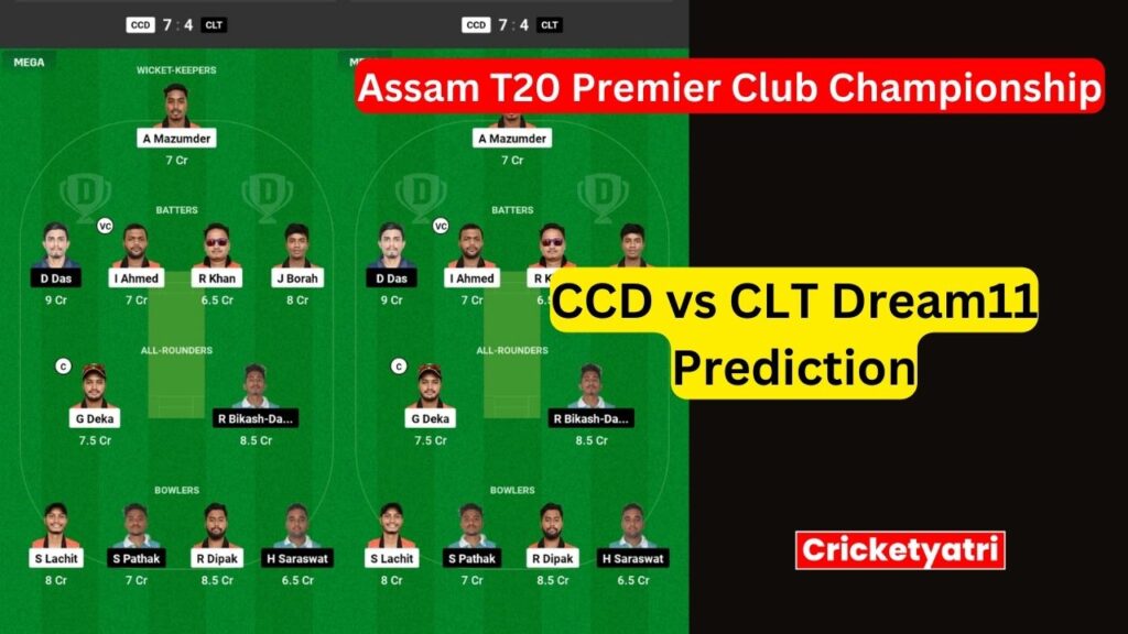 CCD vs CLT Dream11