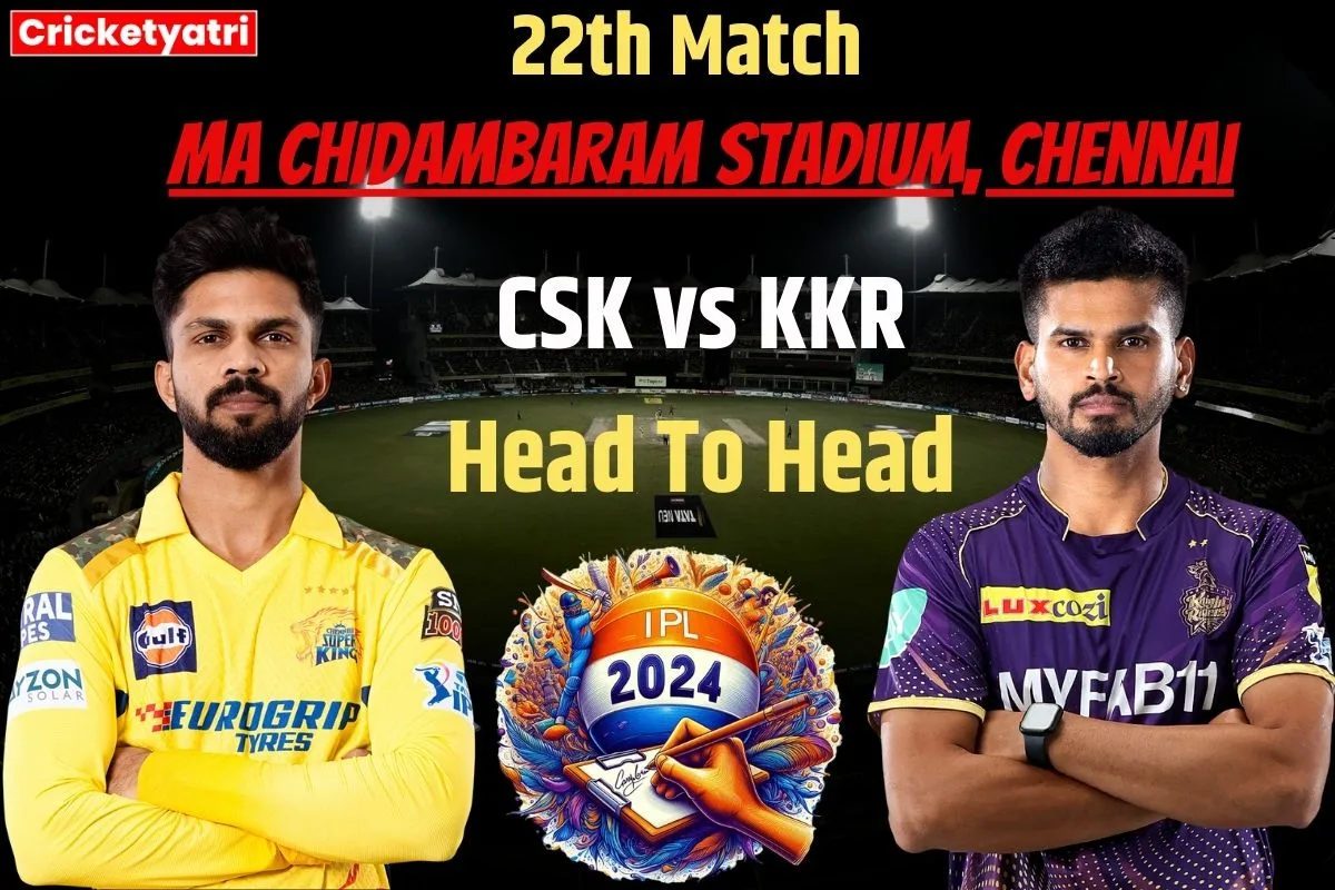 CSK vs KKR Head To Head