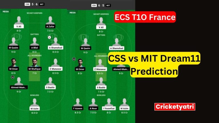 CSS vs MIT Dream11