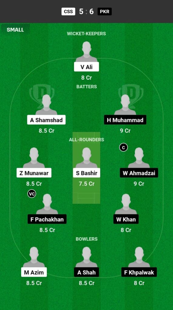 CSS vs PKR Dream11 