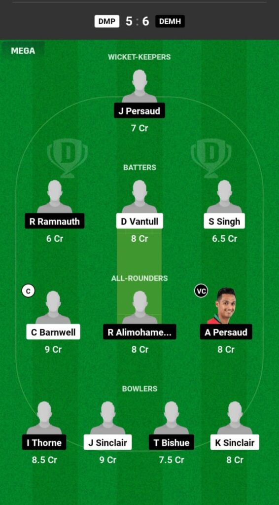 DMP vs DEMH Dream11