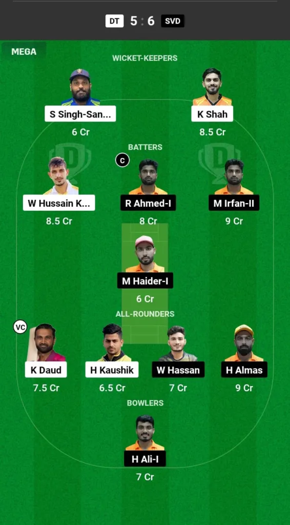 DT vs SVD Dream11