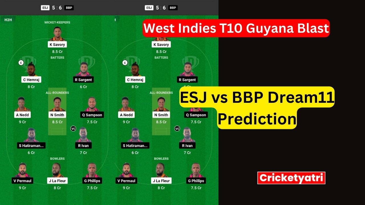 ESJ vs BBP Dream11