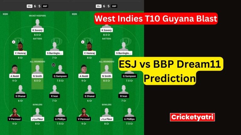 ESJ vs BBP Dream11