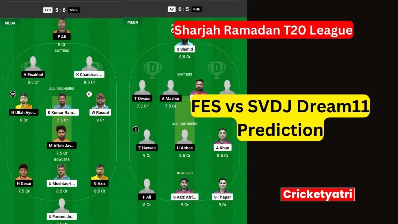 FES vs SVDJ Dream11