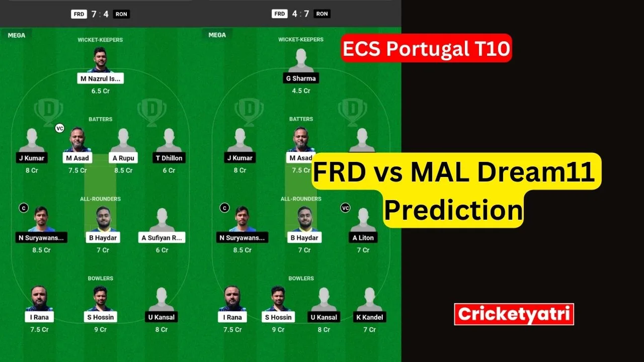 FRD vs MAL Dream11