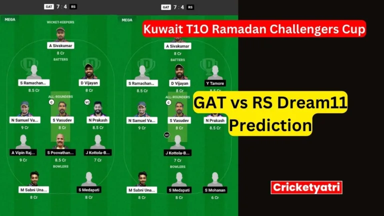 GAT vs RS Dream11